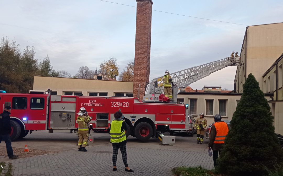 Próbna ewakuacja Internatu