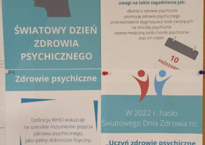 Plakat Światowy Dzień Zdrowia Psychicznego