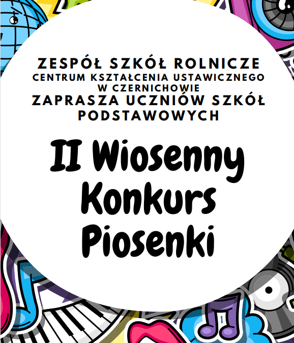 II Wiosenny Konkurs Piosenki dla Szkół PODSTAWOWYCH